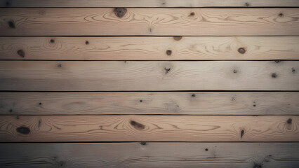 Obraz premium Rustic Weathered Light Brown and Gray Horizontal Wooden Planks Background Texture Showing Natural Wood Grain Knots and Variations in Color