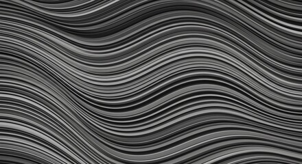 Gray and black stripes create a wavy pattern