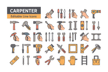 Abstract geometric design with bold color accents