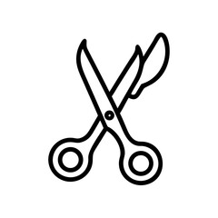 Scissors Icon for Creativity and Crafting Topics
