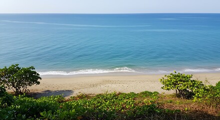 Photography spotlight: A beautiful shot of the blue sea on the shore of Costa Rica