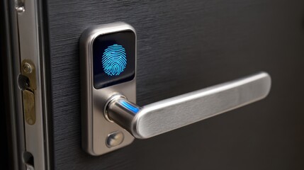 Modern Fingerprint Door Lock with Digital Touch Screen Access