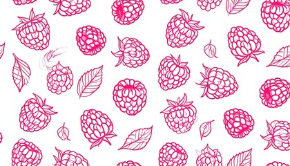 Pink raspberry pattern