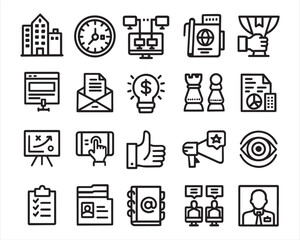 Fototapeta premium Business, office icon
