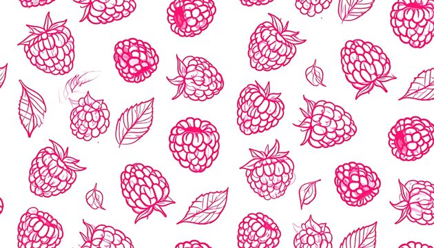 Pink raspberry pattern