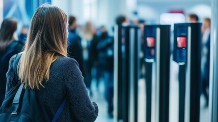 Voice recognition gates enable access for registered attendees at a conference