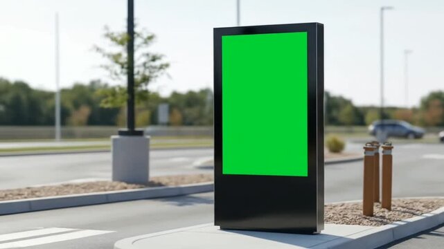 outdoor digital menu board green screen