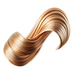 Wave Hairpin Isolated on White Background