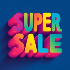 Dynamic and Vibrant Super Sale Banner Design with Bold Colors and Unique Angles for Attention-Grabbing Promotions