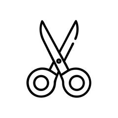 Fototapeta premium Scissors Icon for Creativity and Crafting Topics