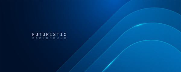 Futuristic abstract background with modern blue gradient diagonal geometric shapes. Dynamic shape design with digital future technology concept.