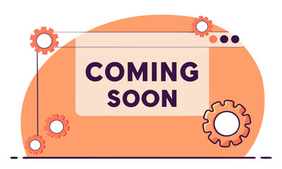 Coming Soon Website Landing Page Under Construction Illustration or coming soon illustration