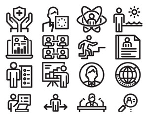 Business icon set 
