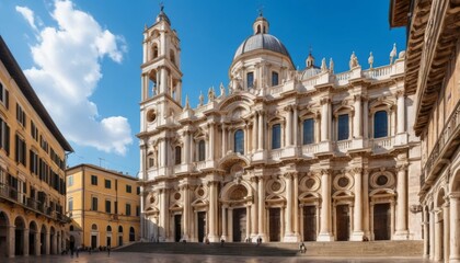 Obraz premium Basilica di santandrea della valle in rome, italy