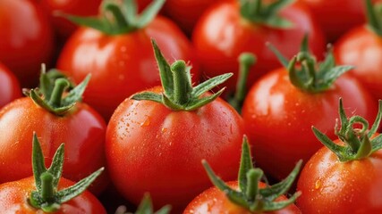 Fresh and ripe tomatoes, ideal for cooking or photography