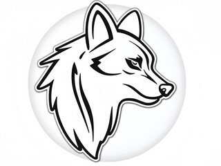 Wolf head logo illustration vector icon