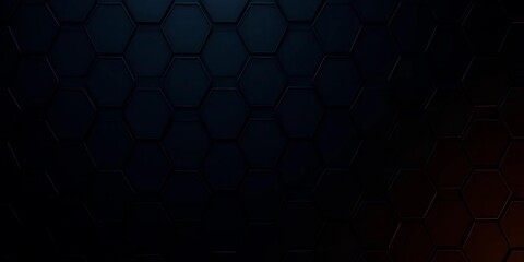 Dark, geometric hexagon pattern with subtle gradient shading,  elegant,  luxury