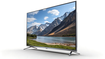 Fototapeta premium lcd tv in the mountain