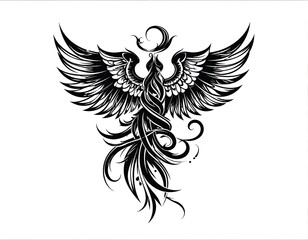 Obraz premium Phoenix design, elegant, mythical