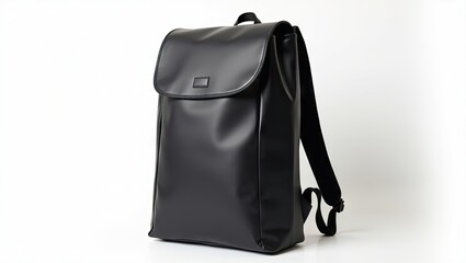 Naklejka premium Black backpack with a simple design.