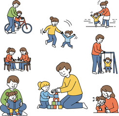 Family Outdoor Activities and Play with Kids