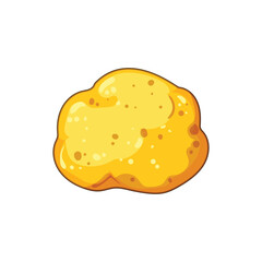 vinegar yellow sponge cartoon vector illustration