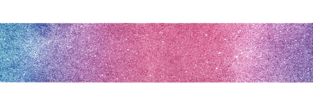 Horizontal gradient of glittery, pastel colors