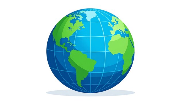 Cartoon globe of Earth