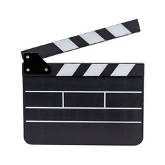 Fototapeta premium Film slate on transparent background