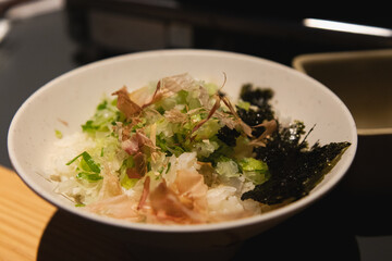 Genghis Khan Lamb and Vegetable BBQ on a Cast Iron Griddle in a Local Sapporo Restaurant