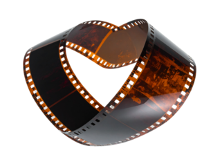 film strip isolated on white background