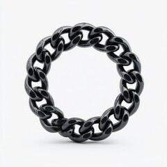 Obraz premium Black chain circle