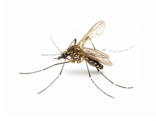 high definition pictures of mosquito on white isolated background