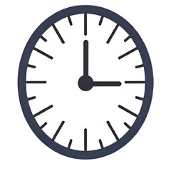 clock isolated on white