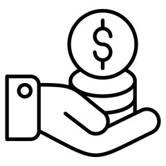 Cost line icon