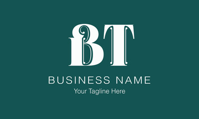 BT B bt initial logo | initial based abstract modern minimal creative logo, vector template image. luxury logotype logo, real estate homie logo. typography logo. initials logo