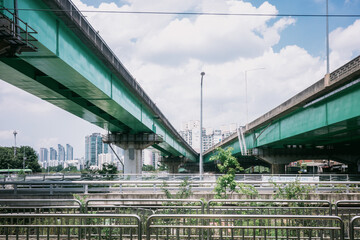 Obraz premium bridge over the river