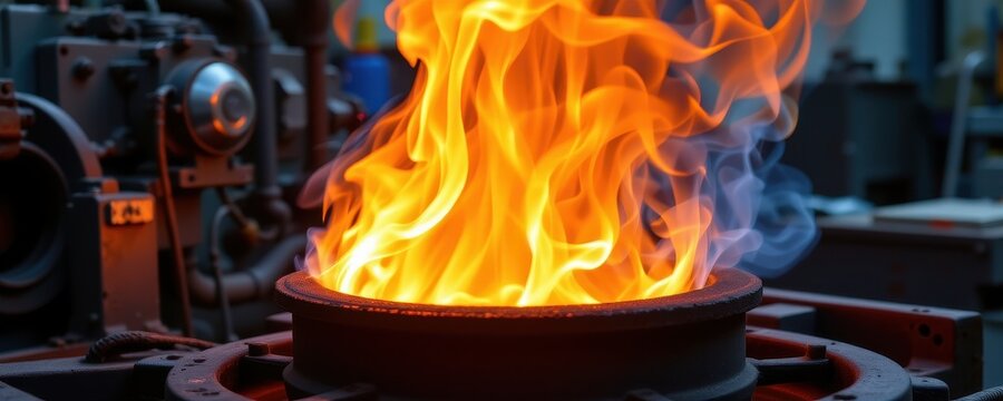 industrial combustion processes use hydrogen to generate heat with lower nitrogen oxide emissions compared to traditional fossil fuels.