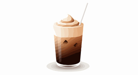 Iced coffee drink illustration