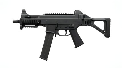 HK UMP Submachine Gun Side Profile &ndash; Isolated High-Res Studio Shot