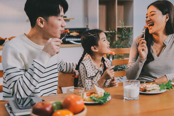 Family spends their free time together