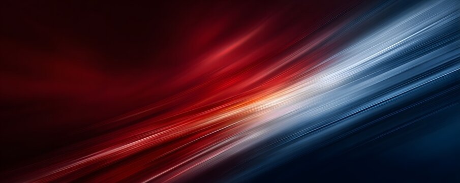Abstract background with flowing black and red waves creating a dynamic and visually stunning effect on a blurred bokeh backdrop