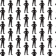 Older people exercising illustration 
