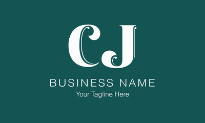 CJ C cj initial logo | initial based abstract modern minimal creative logo, vector template image. luxury logotype logo, real estate homie logo. typography logo. initials logo