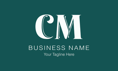 CM C cm initial logo | initial based abstract modern minimal creative logo, vector template image. luxury logotype logo, real estate homie logo. typography logo. initials logo