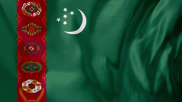 Tuva Flag Waving Motion Animation 4K