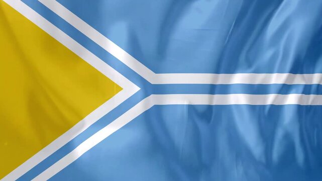Tuva Flag Waving Motion Animation 4K