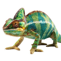 Vibrant chameleon portrait