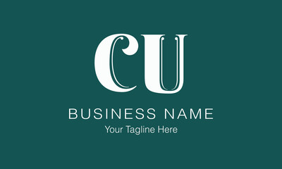 CU C cu initial logo | initial based abstract modern minimal creative logo, vector template image. luxury logotype logo, real estate homie logo. typography logo. initials logo
