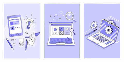 Digital design and development workflow with creative tools